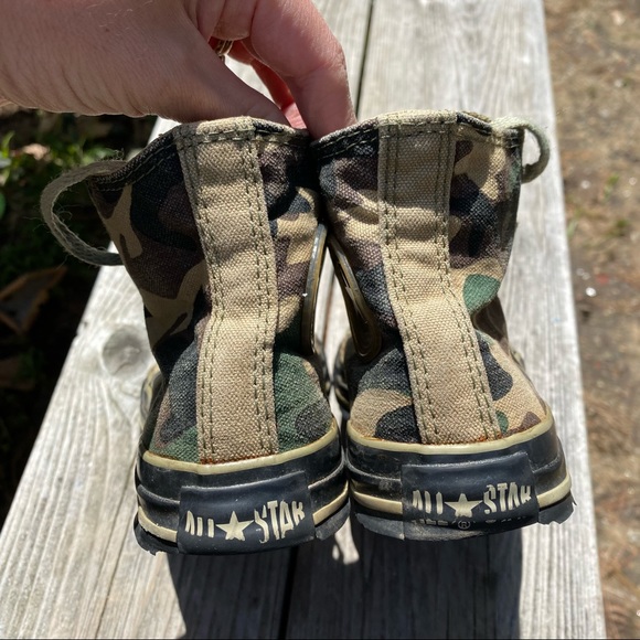 Converse kids 13 camo print high top sneakers boys girls - Picture 4 of 7